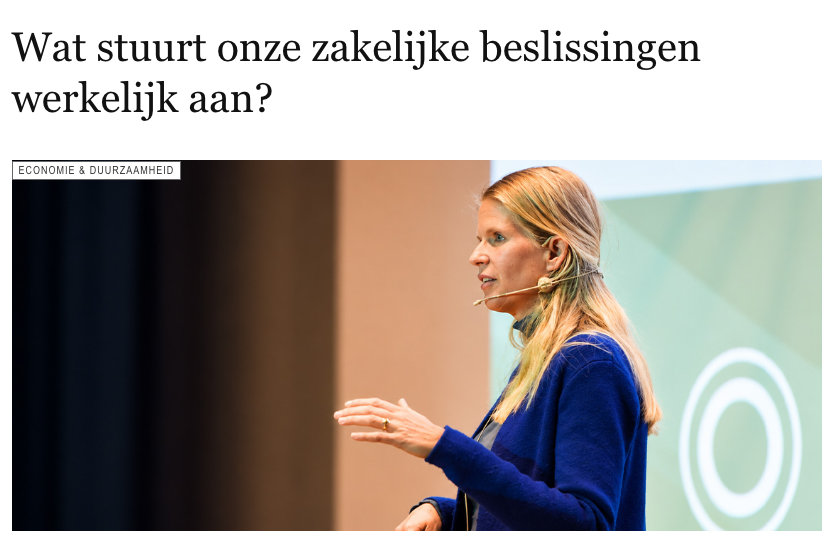Wat stuurt onze zakelijke beslissingen werkelijk aan?