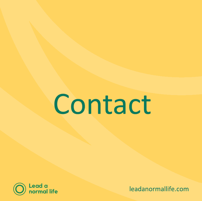 Contact | lead a normal life