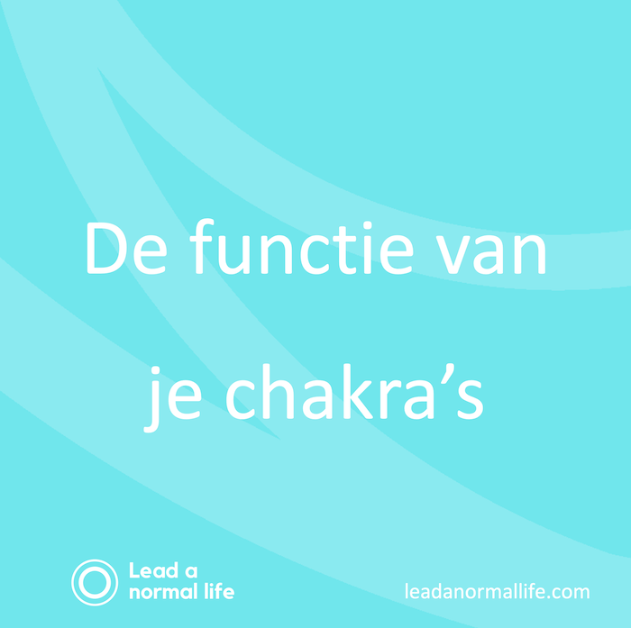 De functie van je chakra's | Alles over chakra's | Lead a normal life https://leadanormallife.com