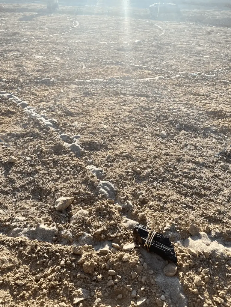 Tourmaline with copper around it
