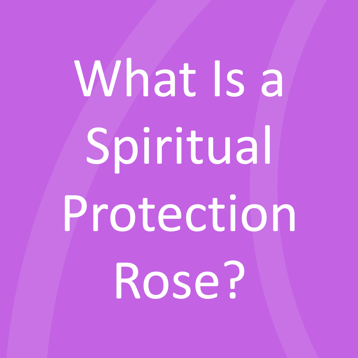 Wat is een spirituele beschermingsroos? Lead a normal life