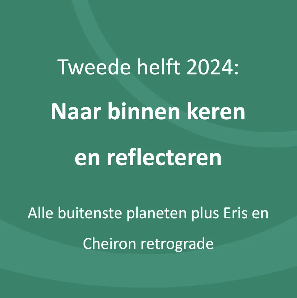 Second half of 2024: Turning inward and reflecting All outer planets plus Eris and Cheiron retrograde
