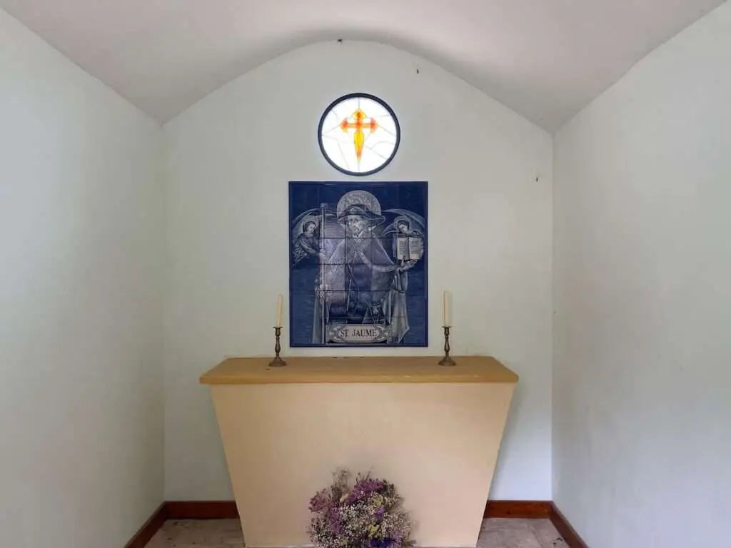 In de kleine kapel van San Jaume.