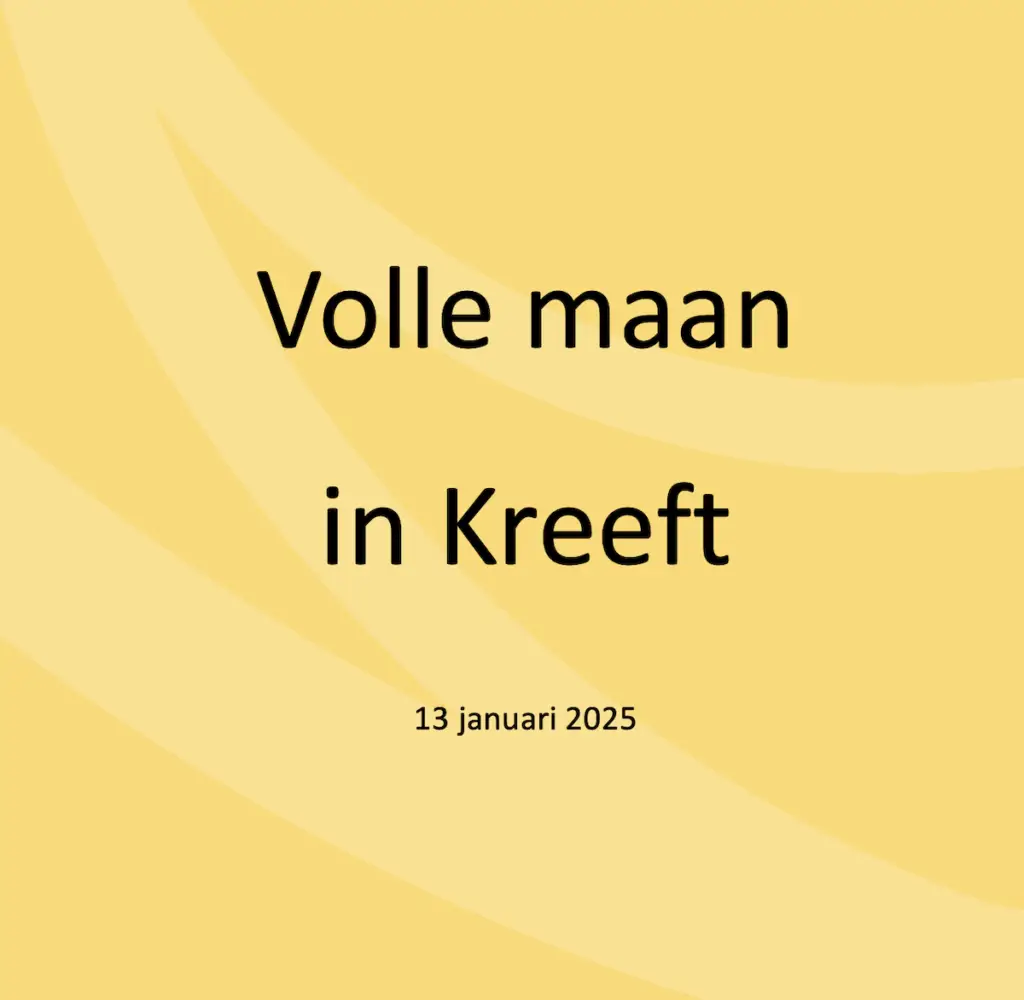 Volle maan in Kreeft 13 januari 2025