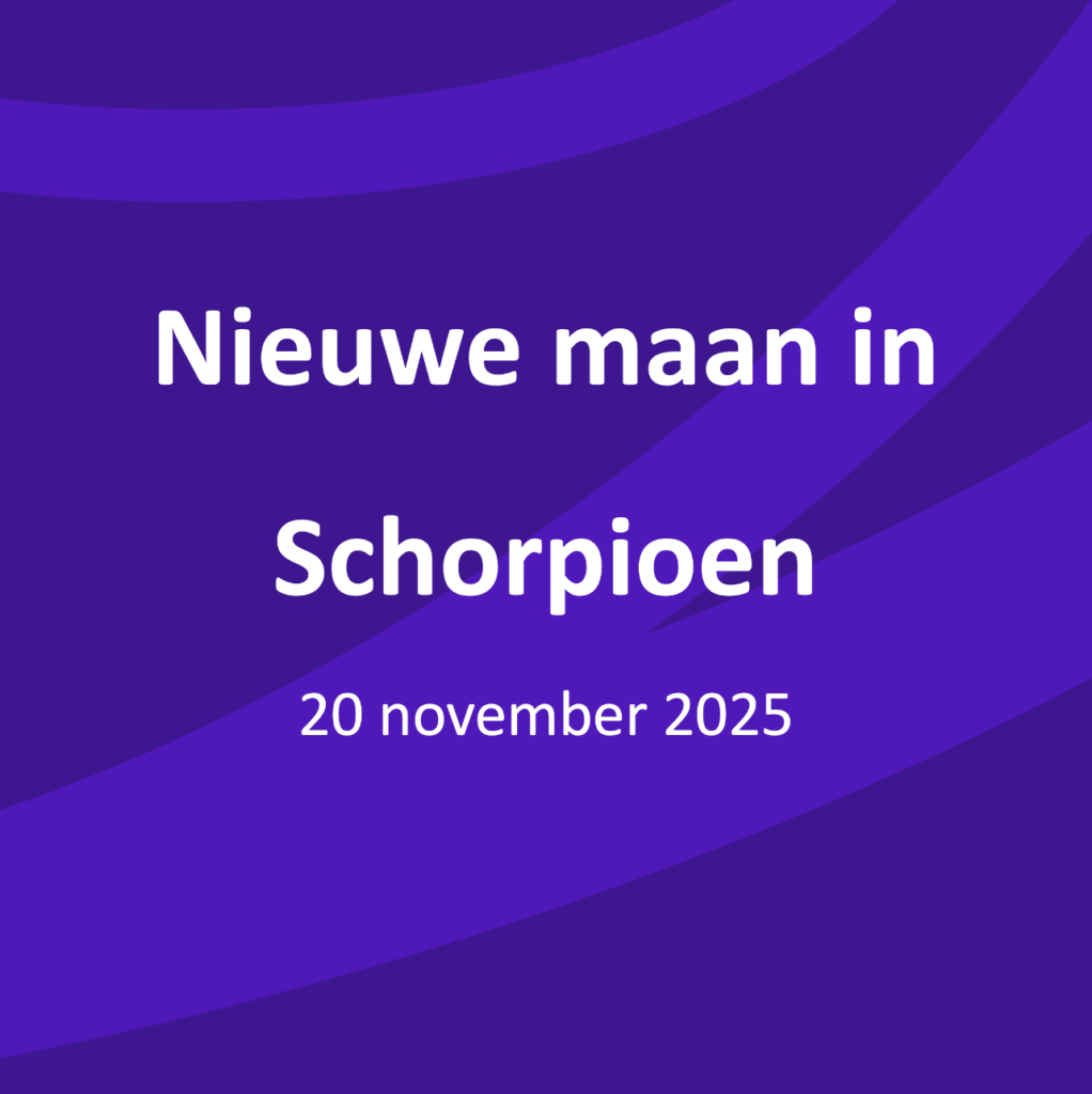 Nieuwe maan in Schorpioen 20 november 2025