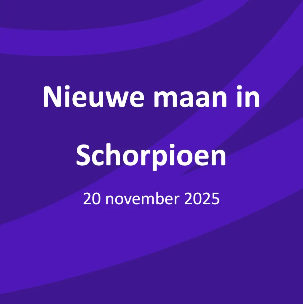 Nieuwe maan in Schorpioen 20 november 2025