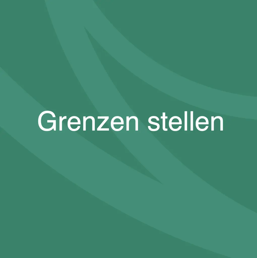 Grenzen stellen