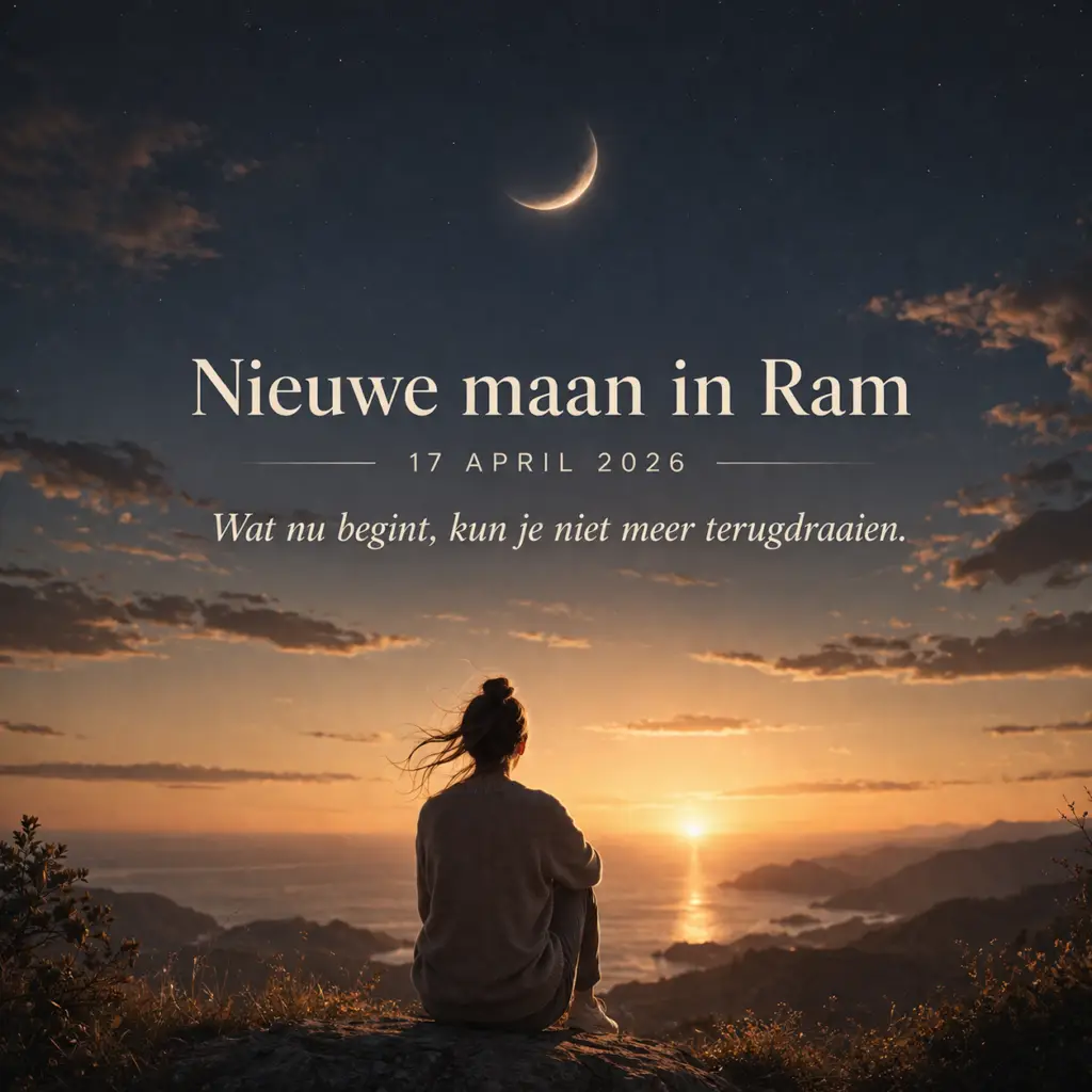 Nieuwe maan in Ram 17 april 2026 Wat nu begint, kun je niet meer terugdraaien
