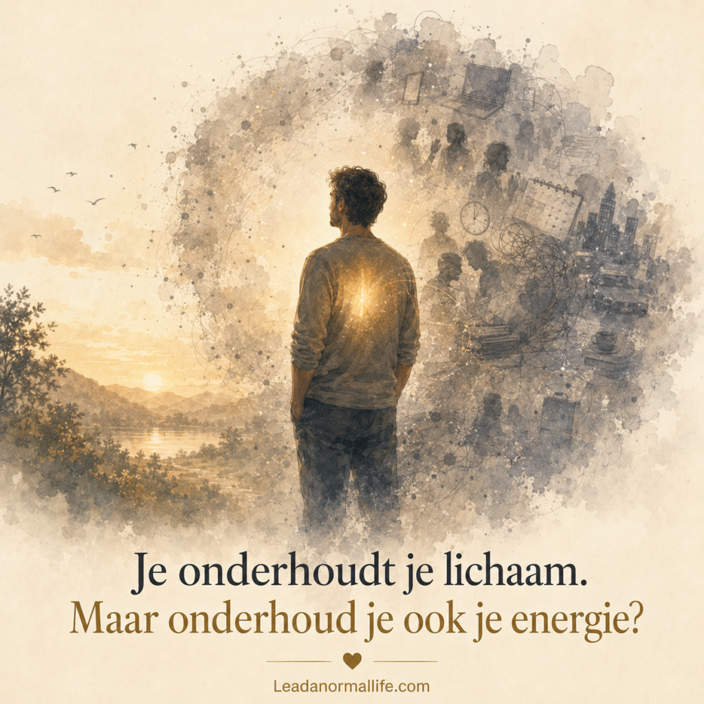 Je onderhoudt je lichaam. Maar onderhoud je ook je energie? Leadanormallife.com